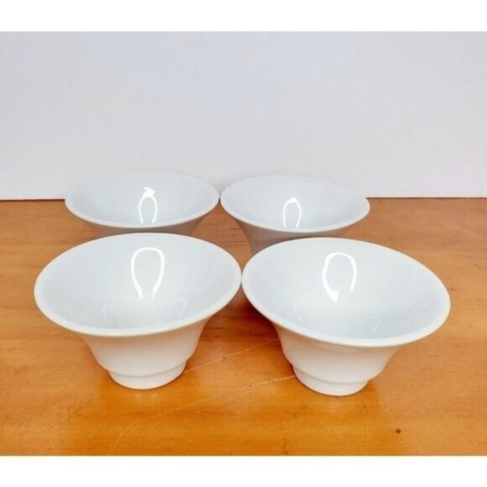 Set 4 Buffalo China by Oneida Porcelain Restaurant Ware Bowls Dish Off White 3"